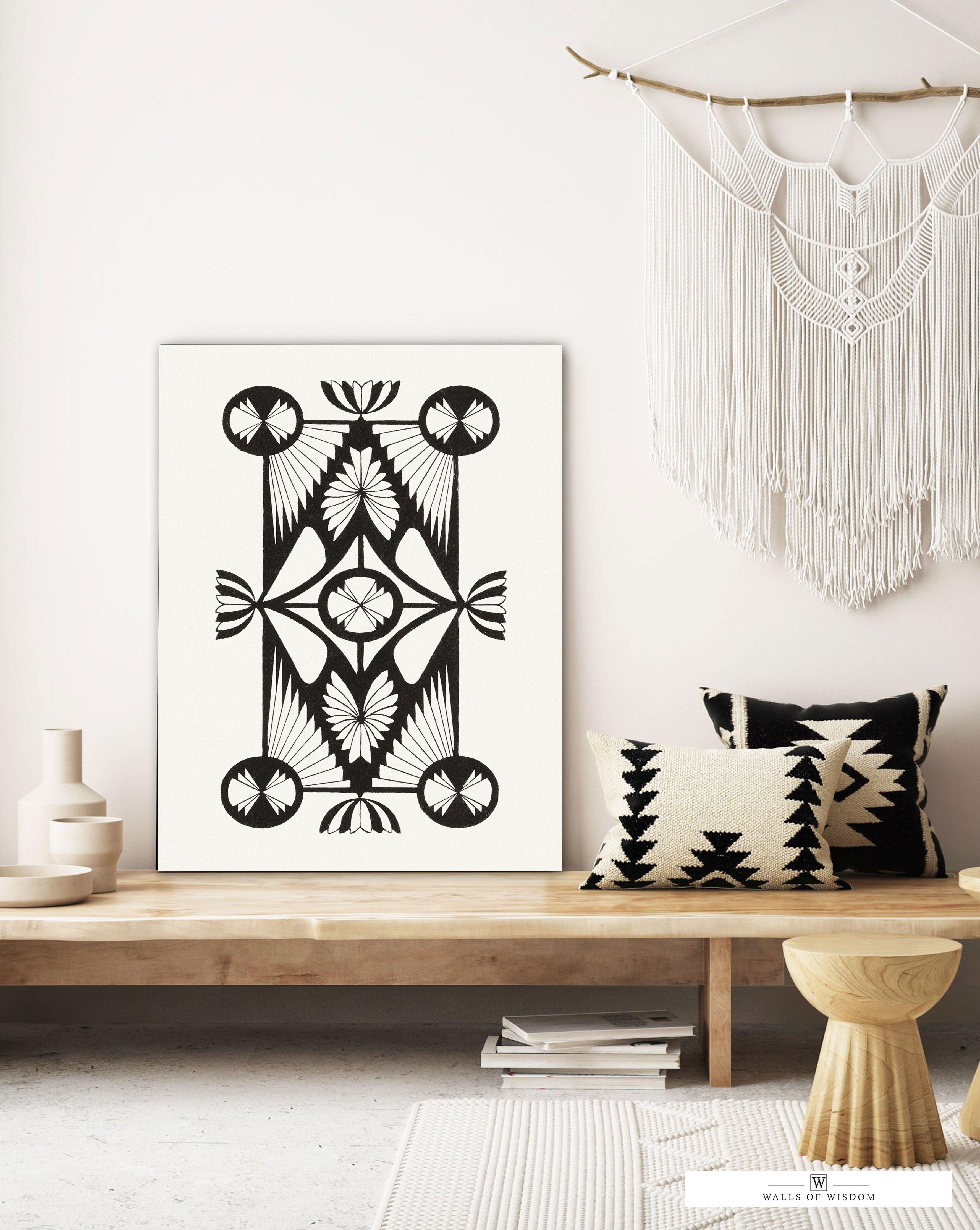 Boho Style Canvas, Boho Abstract Wall art, Bohemian Wall Art, Bohemian Canvas, 2024 Boho Wall Decor, Abstract Wall Decor