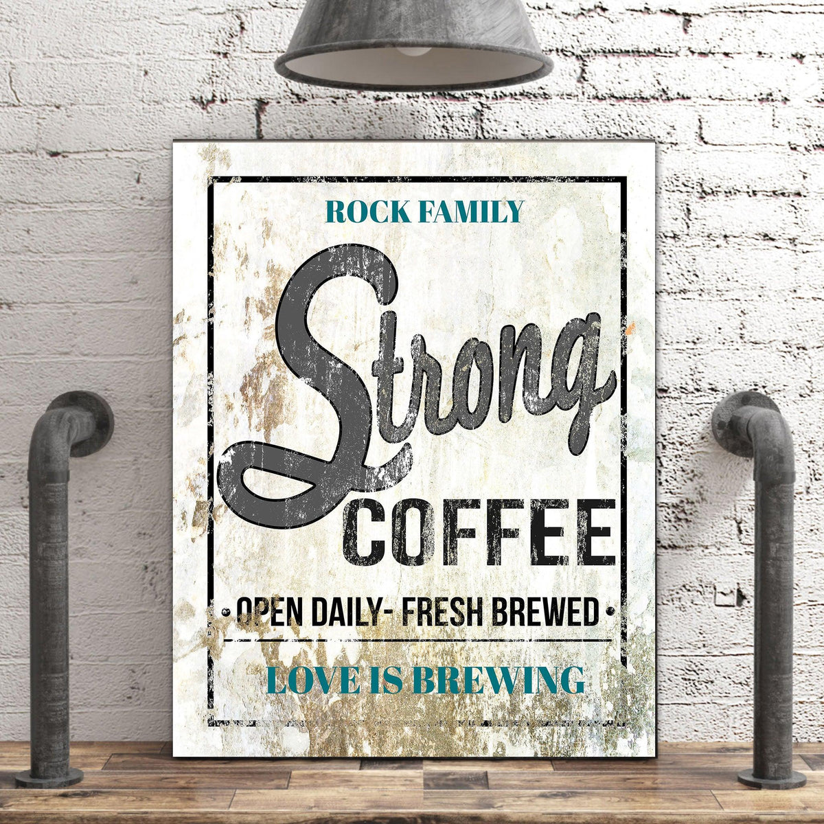 Fresh Brewed Self Serve Open Daily Decorative Sign