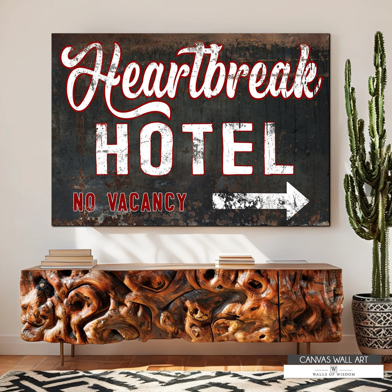 Boho Western wall art with a vintage hotel sign feel, ideal for porches, living rooms, and outdoor retreats.