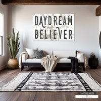 Chippy Daydream Believer White Canvas Wall Art - LC75