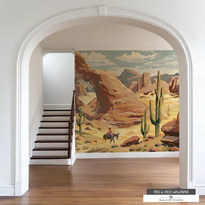 Warm-Hued Earth Tone Wall Art of Arizona Desert for Statement Walls.