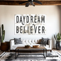 Chippy Daydream Believer White Canvas Wall Art - LC75