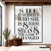 Inspirational Christian quote on white chippy brick wallpaper mural