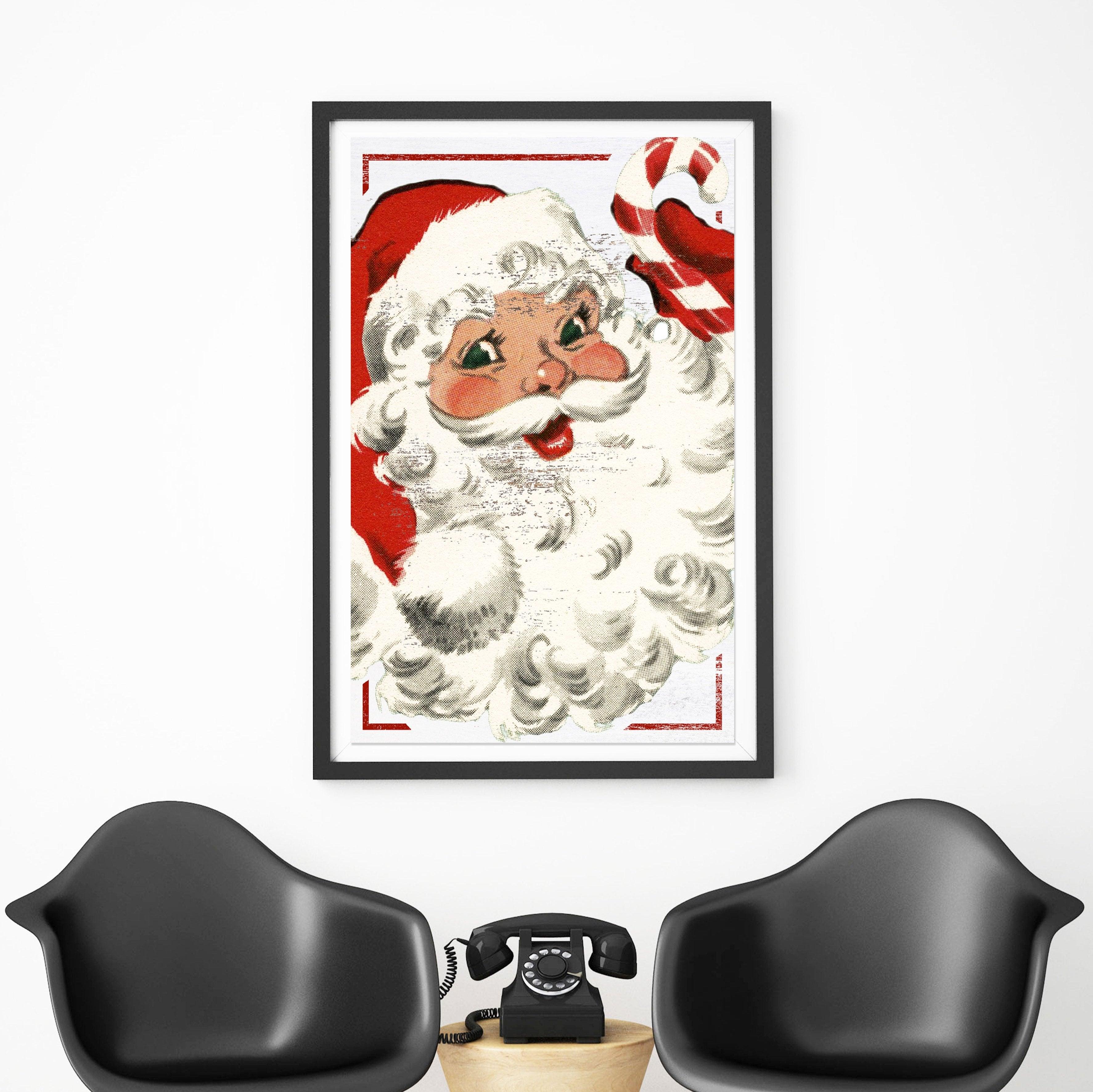 Vintage Santa high quality poster